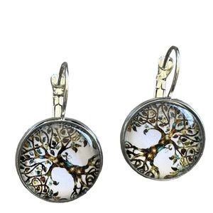 Tree of Life Bubble Drop Earrings
